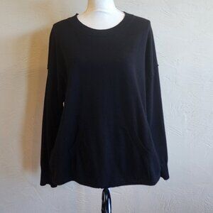 Max Studio Front Tie and Pocket Sweater